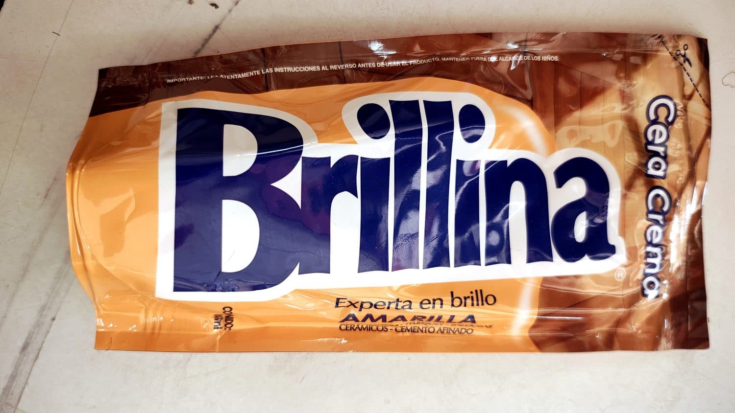 CERA CREMA BRILLINA AMARILLA DOYPACK 340ML