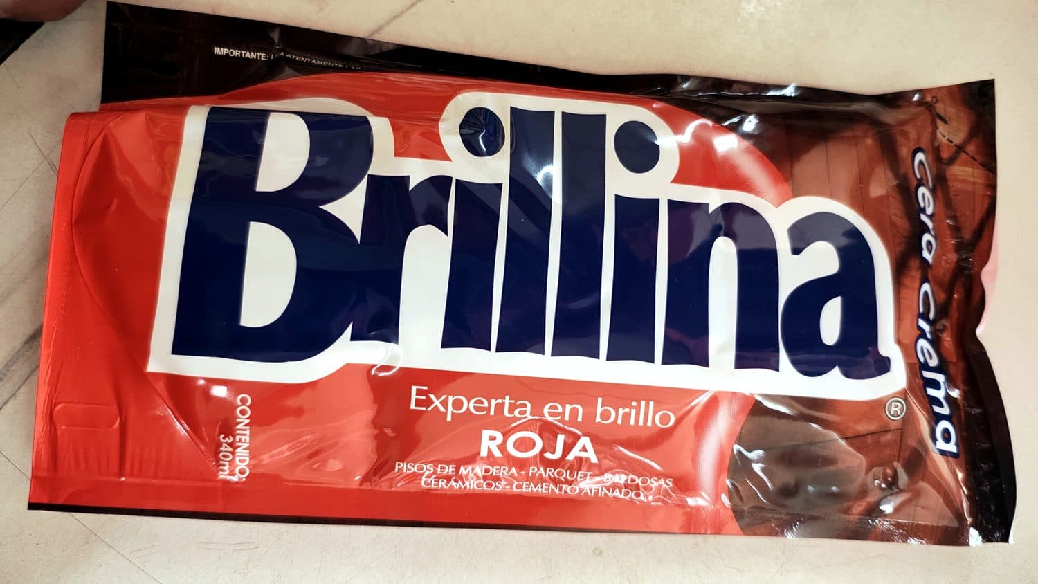 CERA CREMA BRILLINA ROJA DOYPACK 340ML