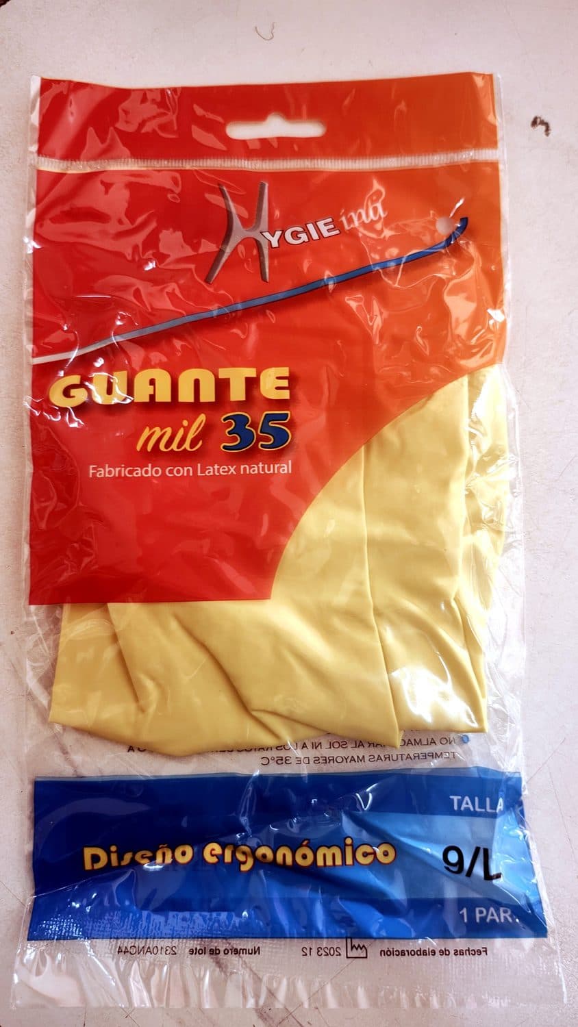 GUANTE AMARILLO HYGIEINA TALLA L