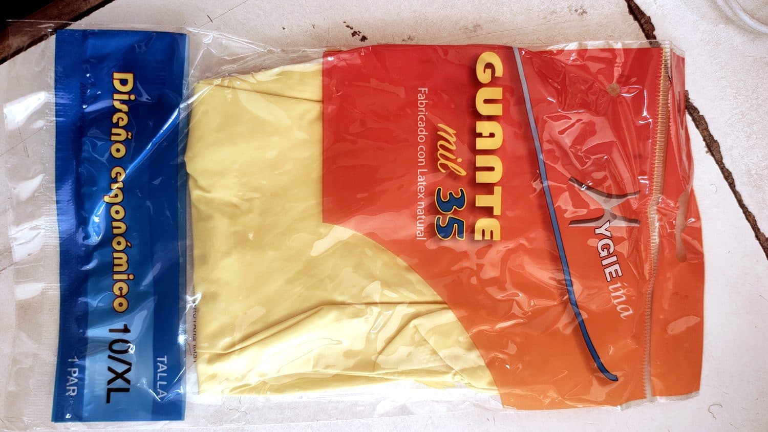 GUANTE AMARILLO HYGIEINA TALLA XL