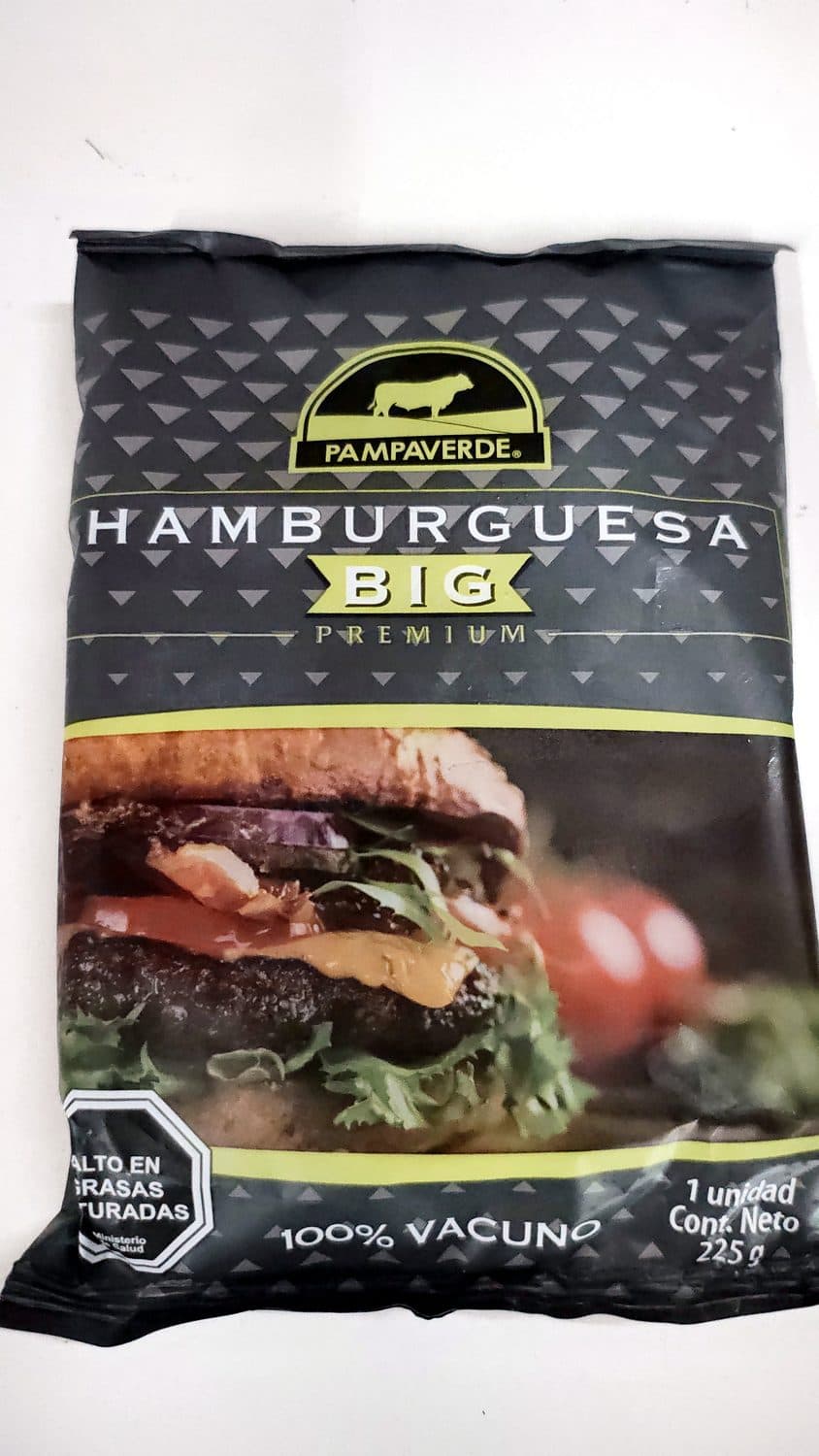 HAMBURGUESA BIG VACUNO 225GRAMOS