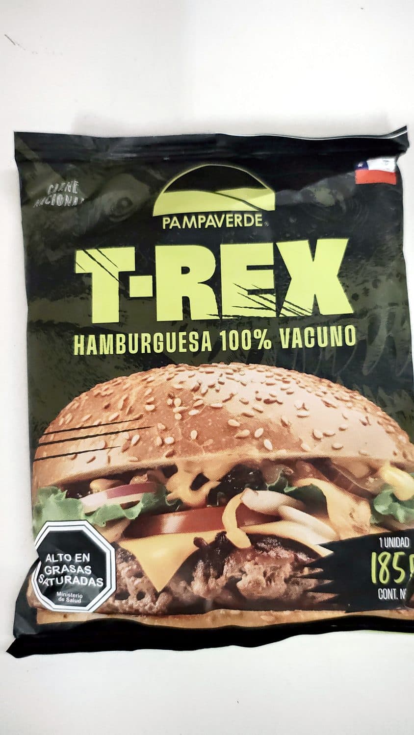 HAMBURGUESA T-REX VACUNO 185 GRAMOS