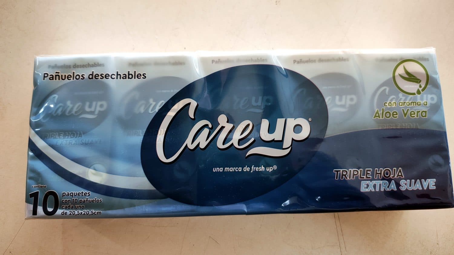 PAÑUELO DESECHABLE CARE UP X10