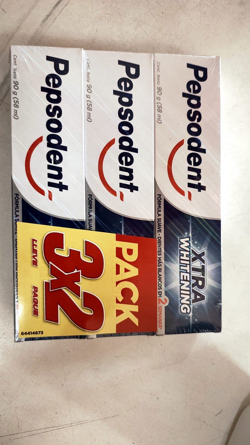 PASTA DE DIENTE PEPSODENT 90G X3