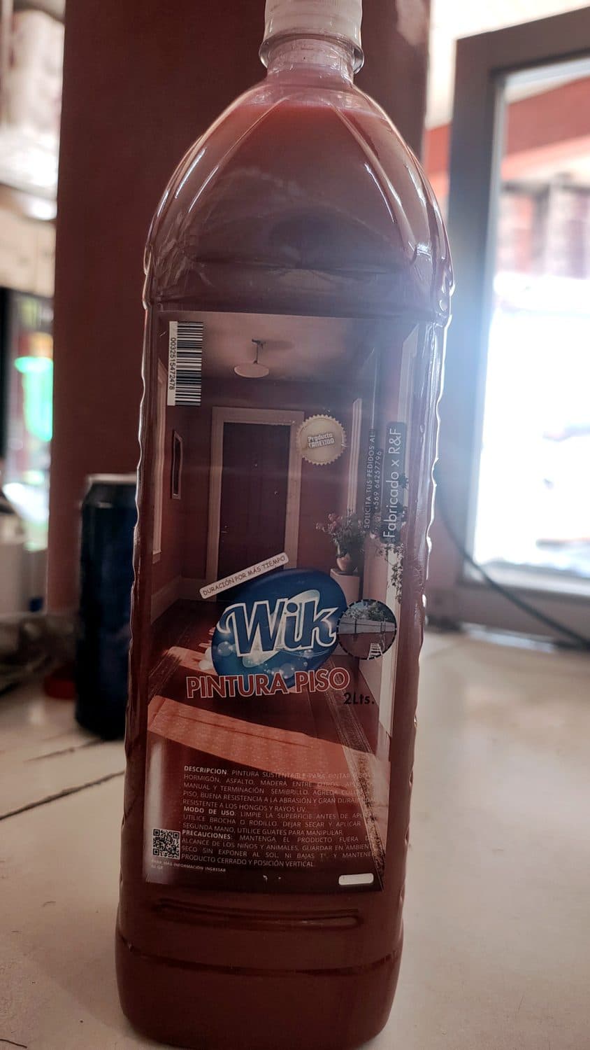 PINTURA PISO ROJA WIK 2LT