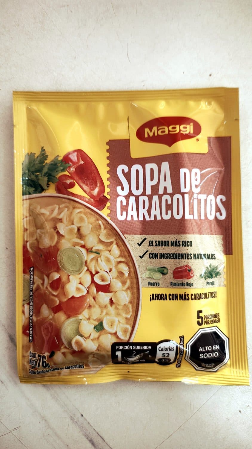 SOPA MAGGI CARACOLITOS