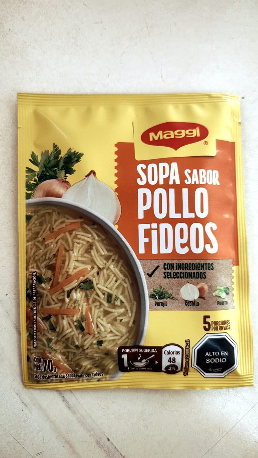 SOPA MAGGI POLLO FIDEO