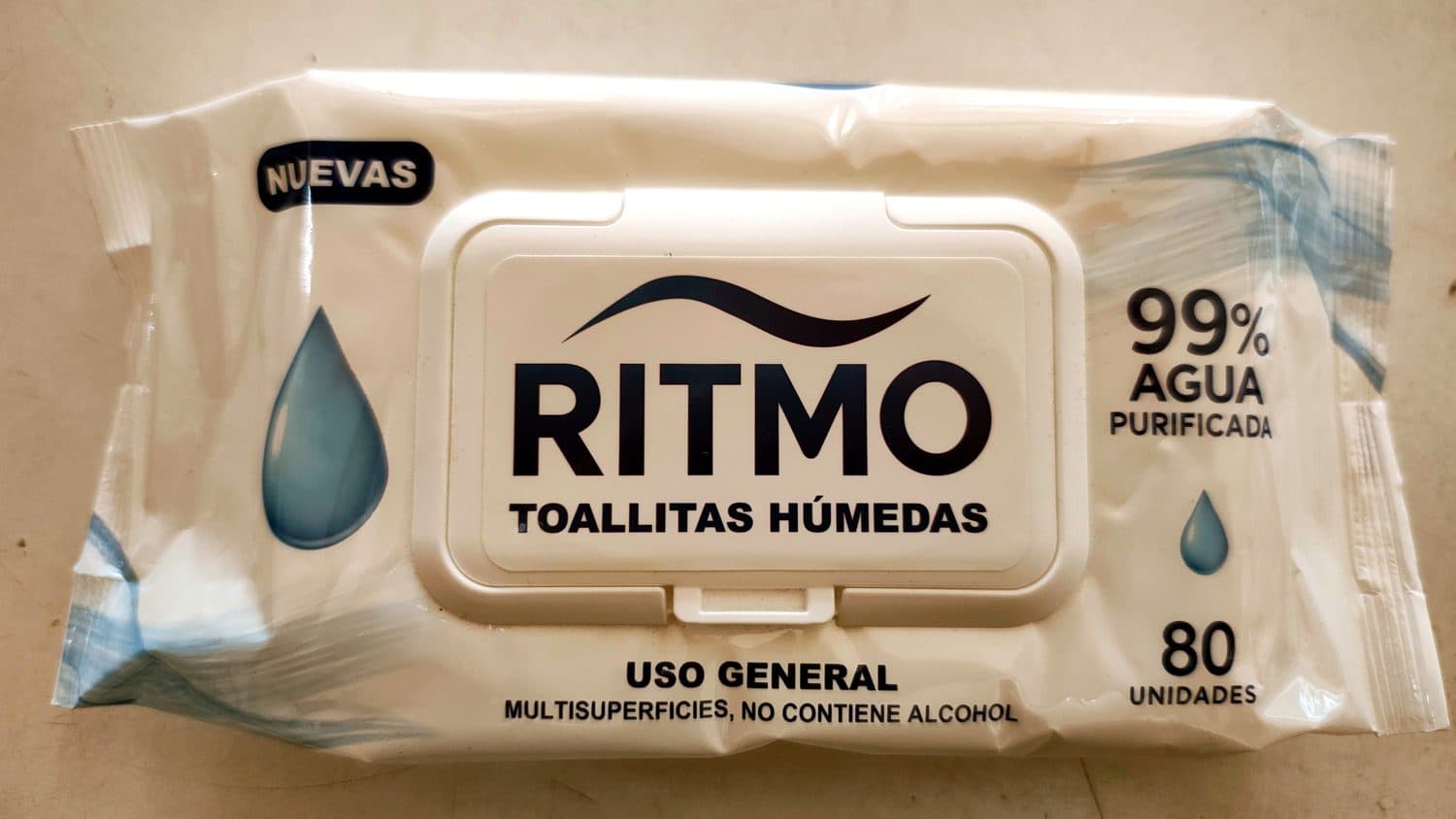 TOALLA HUMEDA RITMO 99%AGUA